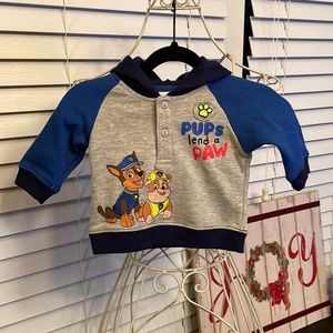 5/$25 Nickelodeon Paw Patrol hoodie for newborns.